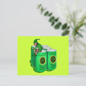 アイルランド人が酒を飲み始めて以来のシャムロックビール ポストカード (スタンド正面)