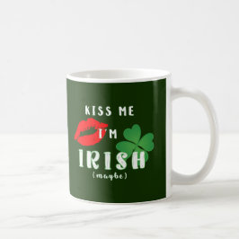 アイルランド人だってキスして St Patrick's Day ユーモア コーヒーマグカップ