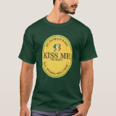 アイルランド人だよ、キスして！女性も歓迎 Tシャツ (正面)