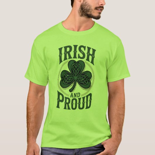 アイルランド人であることを誇りに思うTシャツ Tシャツ (正面)