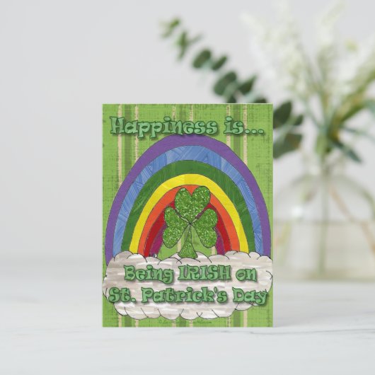 アイルランド人であるということ（聖パトリックの日のために） ポストカード (スタンド正面)