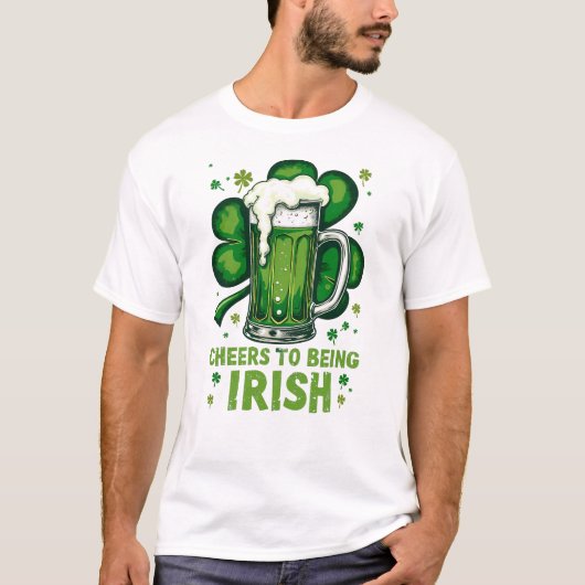 アイルランド人でよかった - 聖パトリックの日 Tシャツ (正面)