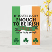 アイルランド人でラッキーな人へ  グリーティングカード (黄色い花)