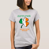 アイルランド人でラッキー Tシャツ (正面)