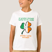 アイルランド人でラッキー Tシャツ (正面)