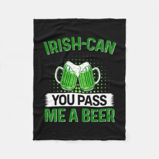アイルランド人ならビールを飲んでくれ フリースブランケット