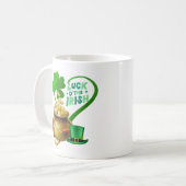 アイルランド人に幸運を コーヒーマグカップ (正面左)