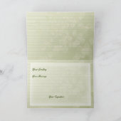 アイルランド人のばら色の写真の挨拶 カード (内部)