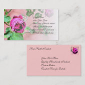 アイルランド人のばら色の花の名刺 名刺 (正面/裏面)