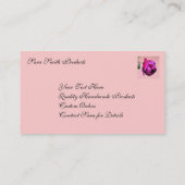 アイルランド人のばら色の花の名刺 名刺 (裏面)