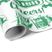 アイルランド人のアイルランドのギフトの包装紙 ラッピングペーパー (ロールコーナー)