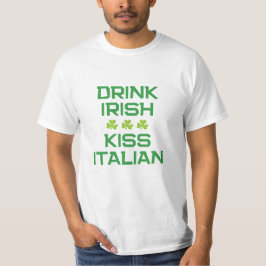 アイルランド人のキスイタリア セントパトリックデー   Tシャツ