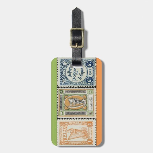 アイルランド人のスタンプの荷物のラベル ラゲッジタグ (正面縦)