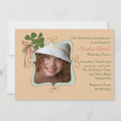 アイルランド人のスマイル-写真の誕生日のパーティの招待状 招待状 (正面)