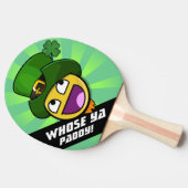 アイルランド人のセントパトリックの日の素晴らしい顔のミーム 卓球ラケット (横)