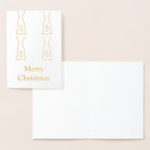 アイルランド人のダンスのクリスマスカード 箔カード (ディスプレー)