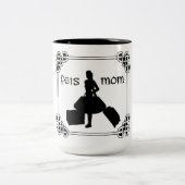 アイルランド人のダンスのケルト結び目模様のFeisのお母さん ツートーンマグカップ (中央)