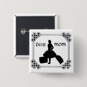 アイルランド人のダンスのFeisのお母さん 缶バッジ (正面&裏面)