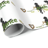 アイルランド人のダンスのWordleの包装紙 ラッピングペーパー (ロールコーナー)