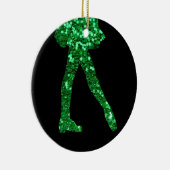 アイルランド人のダンスは独身の味方しました(メッセージの背部を加えて下さい) セラミックオーナメント (右)