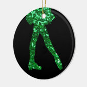 アイルランド人のダンスは独身の味方しました(メッセージの背部を加えて下さい) セラミックオーナメント (左)