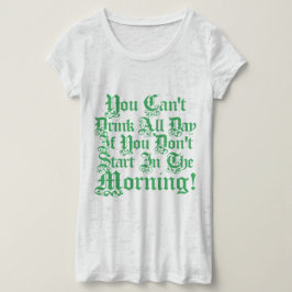 アイルランド人のパーティーの飲むユーモア Tシャツ