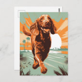 アイルランド人のビーチ ポストカード (正面/裏面)