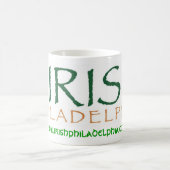 アイルランド人のフィラデルヒィアの明白で白いマグ コーヒーマグカップ (中央)