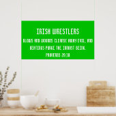アイルランド人の力士 ポスター (キッチン)