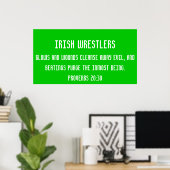 アイルランド人の力士 ポスター (ホームオフィス)