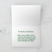 アイルランド人の友人にとって聖パトリック親愛の幸せな日 カード (内部)