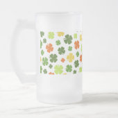 アイルランド人の幸運を祈るシャムロックSt patricksおもしろい フロストグラスビールジョッキ (左)