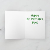 アイルランド人の幸運 カード (内部)