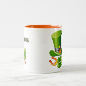 アイルランド人の幸運。聖パトリックの日贈り物 ツートーンマグカップ (中央)