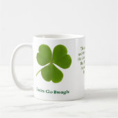アイルランド人の引用文16のマグ コーヒーマグカップ (左)