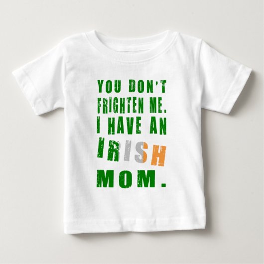 アイルランド人の母を怖がらせて ベビーTシャツ (正面)