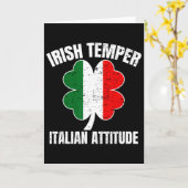 アイルランド人の気性 イタリア人の態度 セントパトリック イタリア カード (黄色い花)