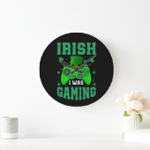 アイルランド人の私はゲームをしていた ラージ壁時計 (ホーム)