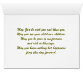 アイルランド人の賛美結婚カード (内部横(下))