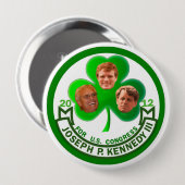 アイルランド人の運: 議会のためのジョーケネディ第3 缶バッジ (正面&裏面)