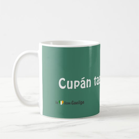 アイルランド人のGaeilgeの言語マグお茶 コーヒーマグカップ (左)