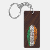 アイルランド人のtouchの指紋の旗 キーホルダー (正面左)