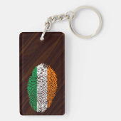 アイルランド人のtouchの指紋の旗 キーホルダー (裏面)