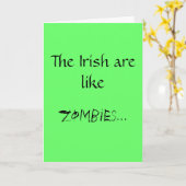 アイルランド人はゾンビのよう…です カード (黄色い花)