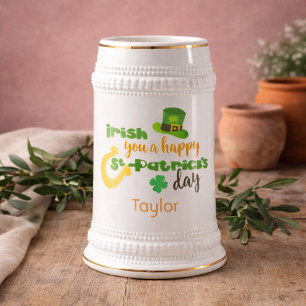 アイルランド人は幸せSt patricks day ビールジョッキ