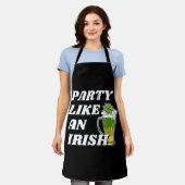 アイルランド人みたいにパーティしよう エプロン (着用した状態)