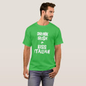 アイルランド人キスイタリア人Tシャツ Tシャツ (正面フル)