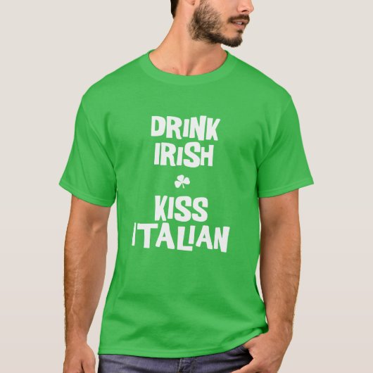 アイルランド人キスイタリア人Tシャツ Tシャツ (正面)