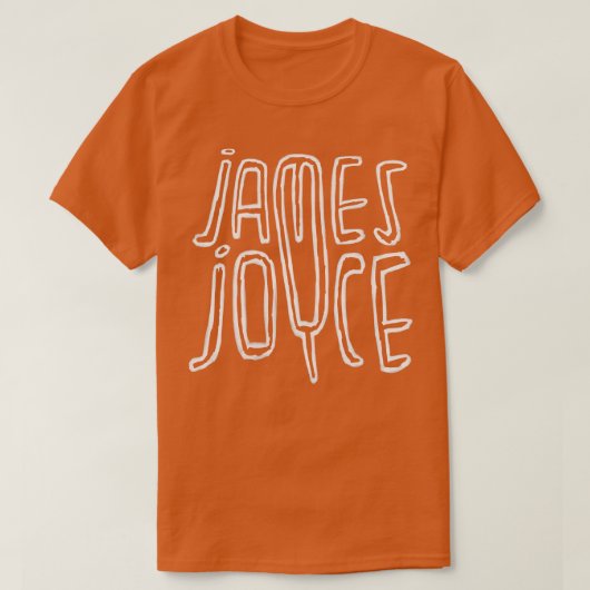 アイルランド人作家ジェームス・ジョイス Tシャツ (デザイン正面)