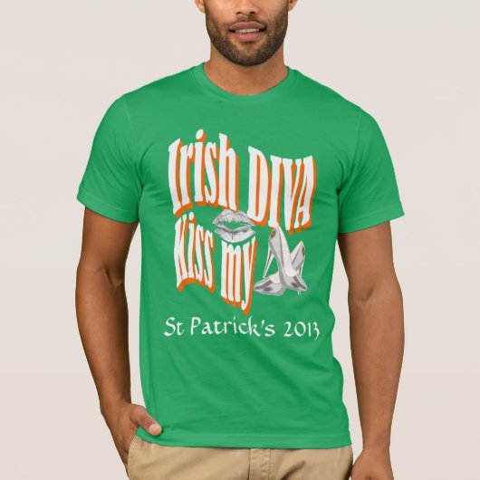 アイルランド人女性の聖パトリックの日 Tシャツ (正面)